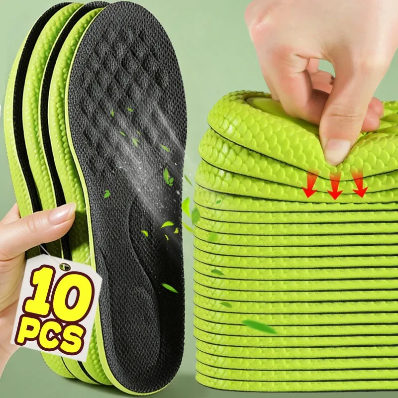 

2/10pcs Comfort Sports Insoles EVA Ultra Soft Shock Absorption Breathable Odor Control