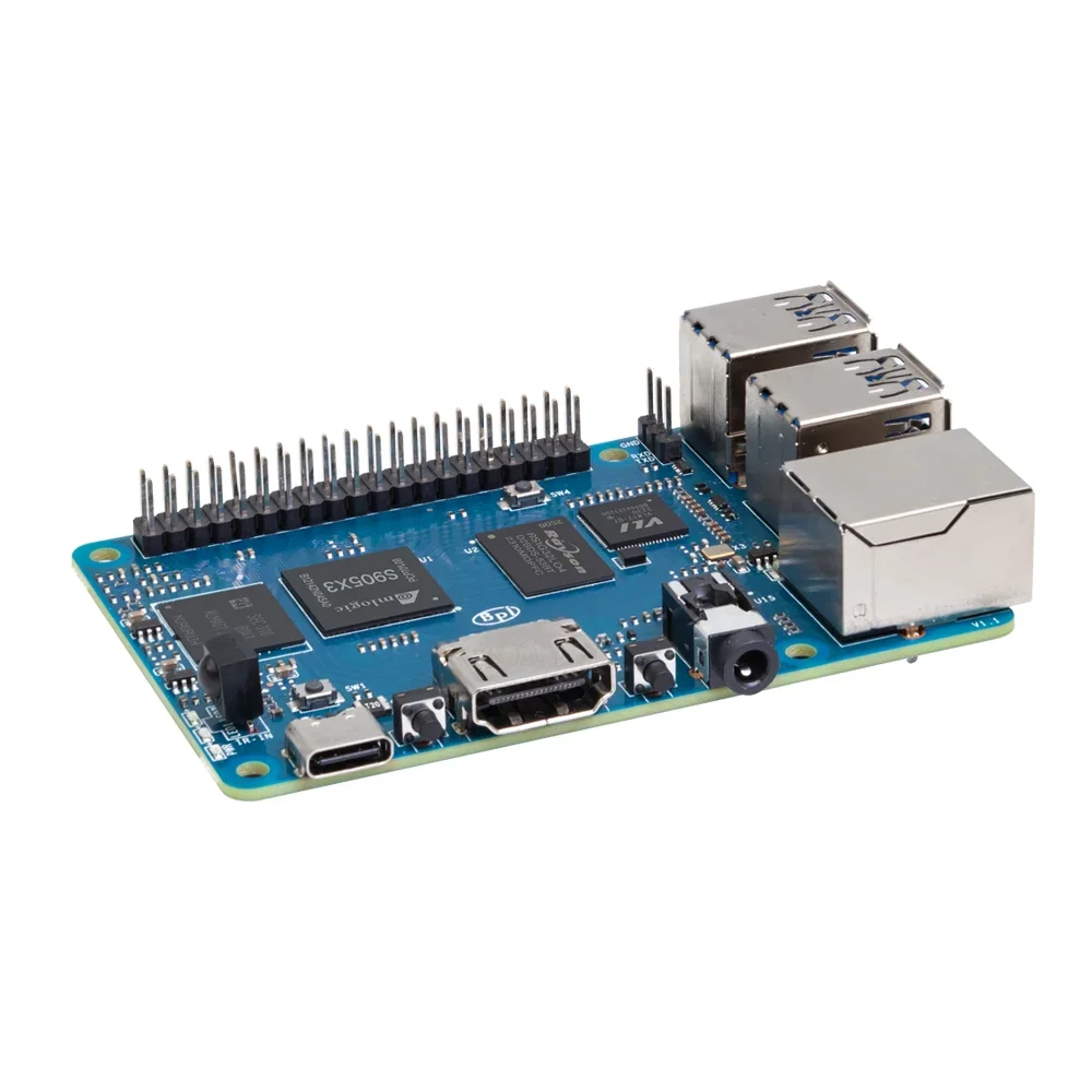 Banana Pi BPI-M5 Amlogic S905x3 Quad Core Arm Mali G31 4GB LPDDR4 RAM 16GB eMMC Flash Compatible con Linux Ubuntu Debian Placa Única