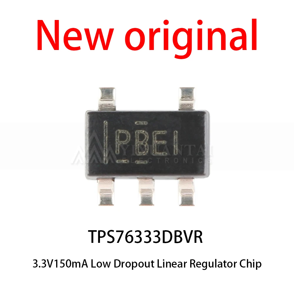 (10-50piece) New original TPS76333DBVR TPS76333 76333 SOT-23-5 3.3V150mA low dropout linear regulator chip