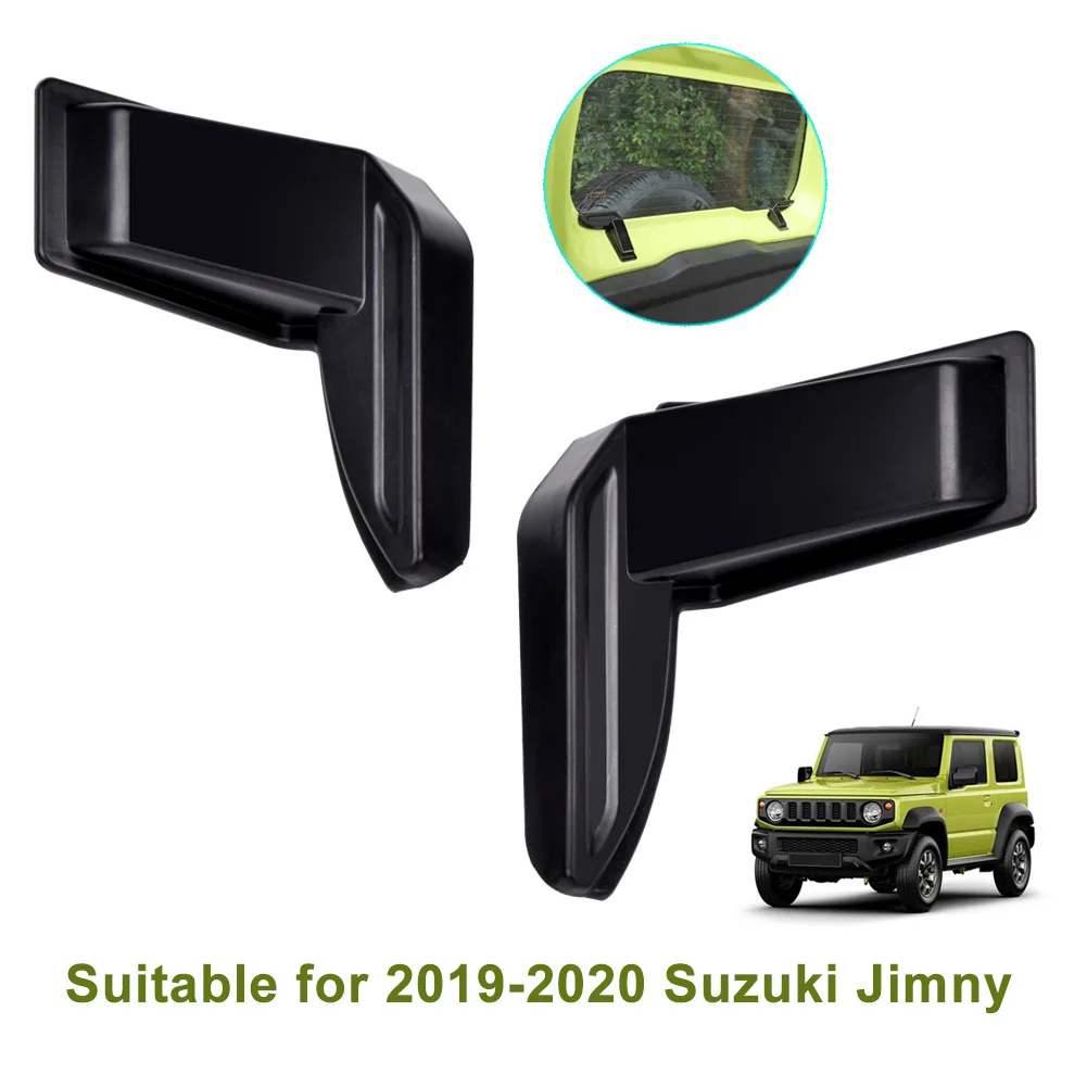 2PCS Black ABS Rear Windshield Heating Wire Protection Cover For Suzuki Jimny Sierra JB64 JB74 2019 2020 Demister Cover