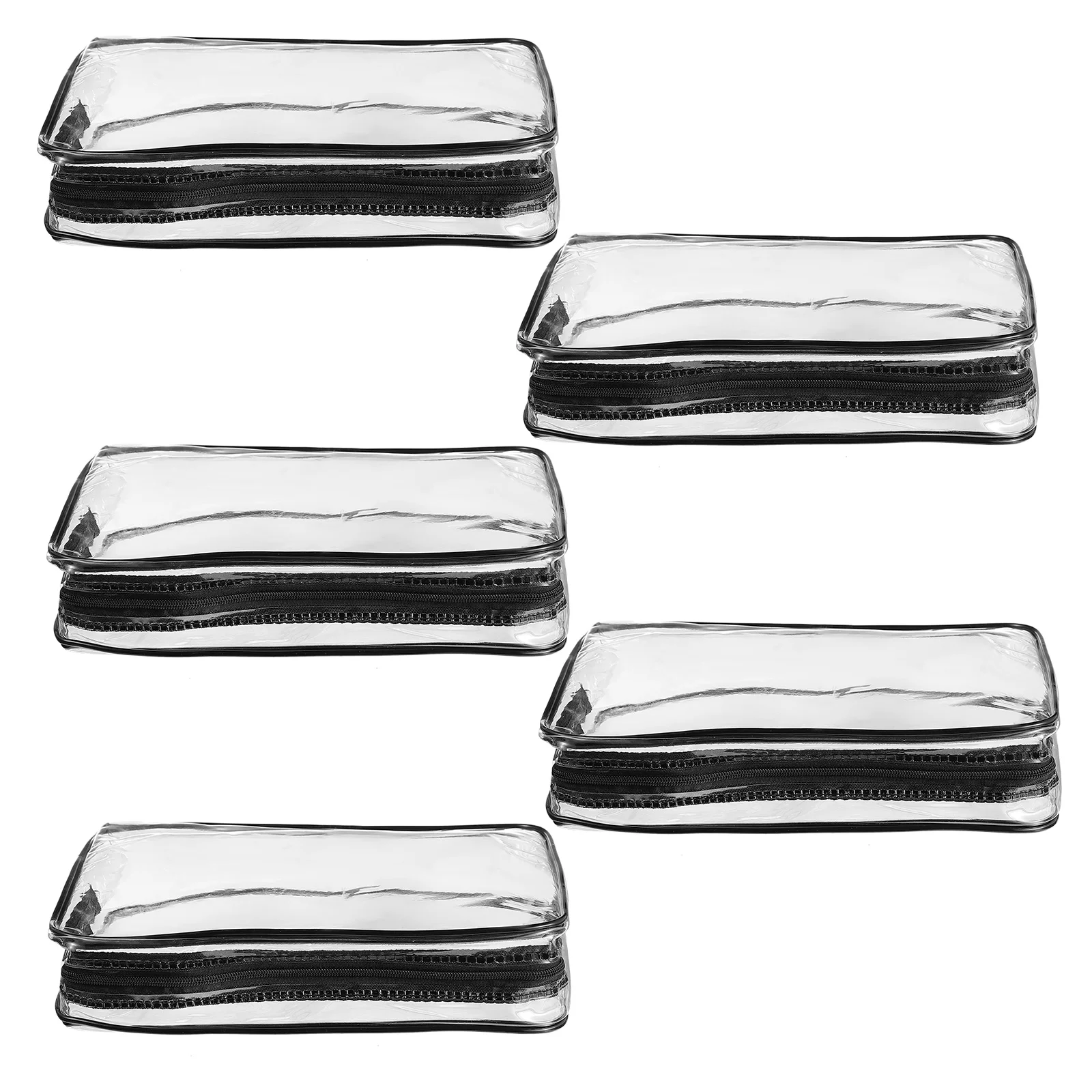 

5 Pcs Bag Toiletry Organizer Travel Skin Care Makeup Portable Clear Cosmetics Pvc Miss