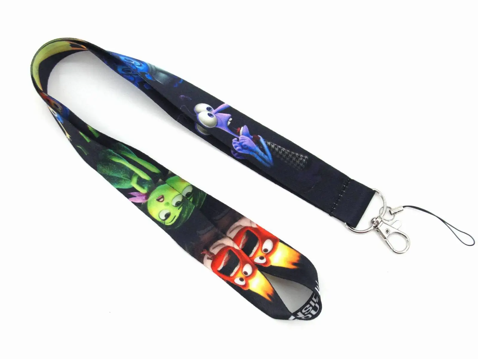 Inside Out 2 Anger Disgust Fear Long Mobile Phone Lanyard Badge Keychain Card Holder Certificate Lanyard Decoration Accessories