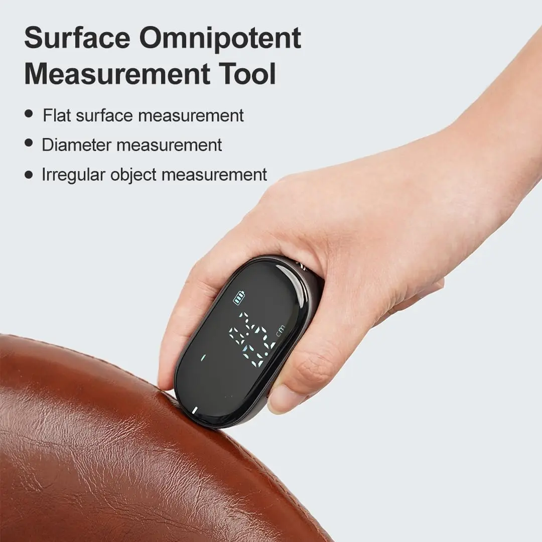 

ATuMan Digital Tape Measure 328 Ft Smart Easy Rechargeable Rolling Measuring Tool for Complex Irregular Shapes, Body, Diameter