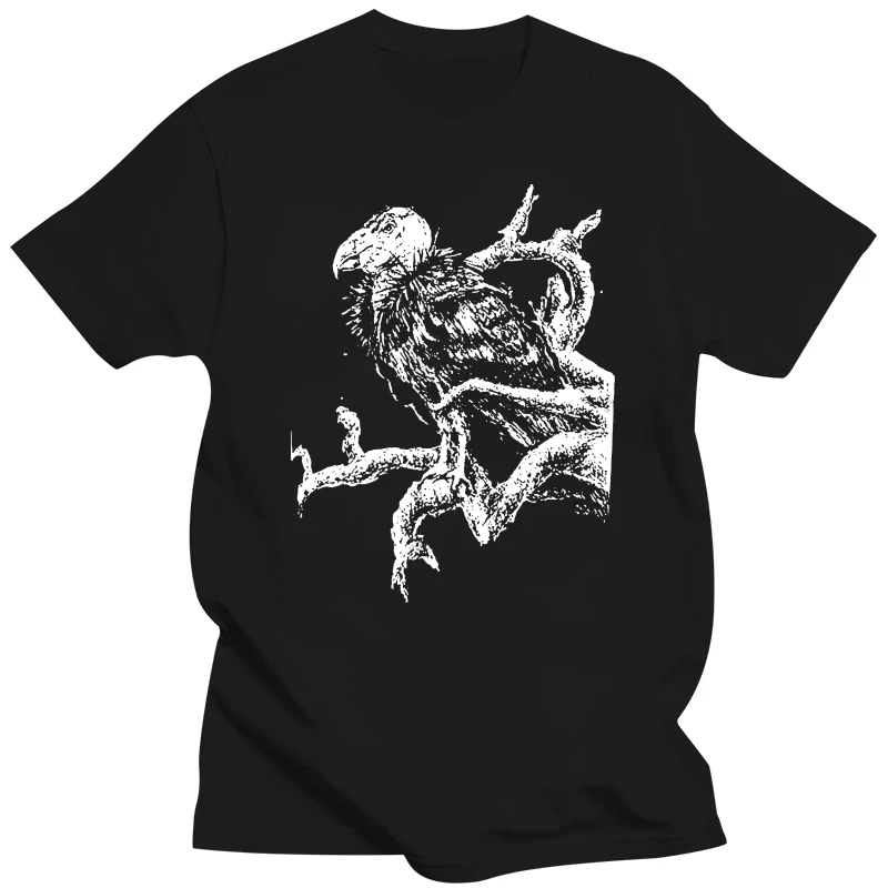 Tondgs California Condor Men Short Sleeved T-Shirt Popular Black