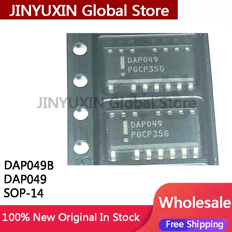 5 peças dap049 dap049b smt sop-14 chip de gerenciamento de energia ic em estoque atacado
