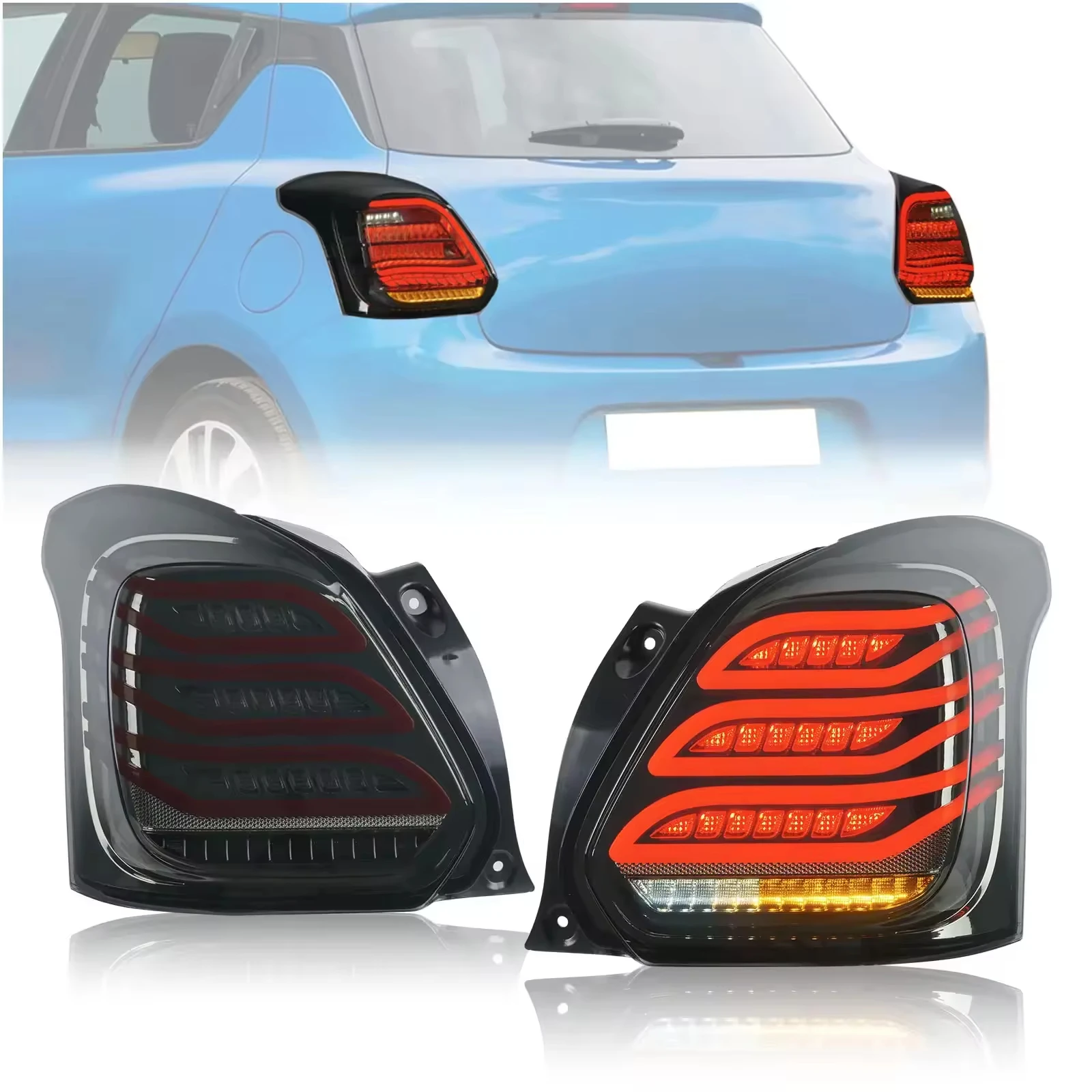 Enhanced LED Tail Lights for Swift 2017-2019 - Modern Rear Lamps with Premium Design