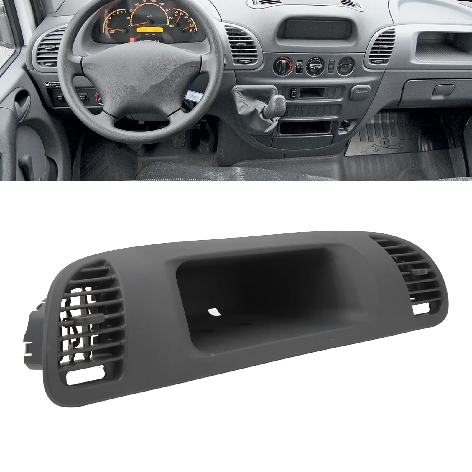 

9016801607 Отсек для хранения на приборной панели автомобиля 9016801607 Замена для Benz Sprinter 1999-2006 гг., вентиляционное отверстие приборной панели, перчаточная коробка