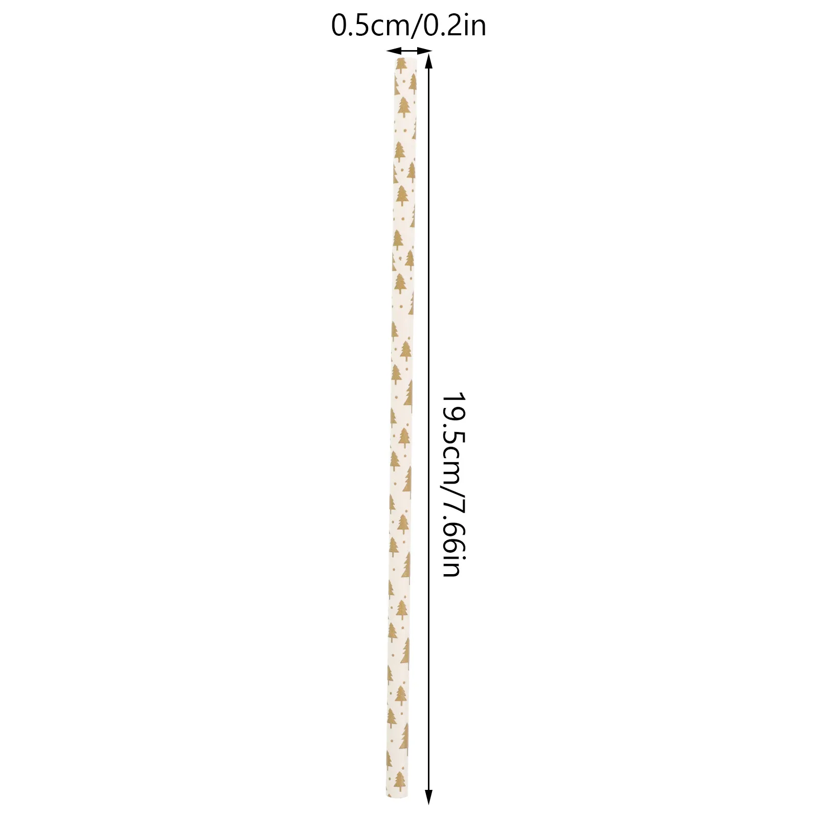 200Pcs Christmas Paper Straws Festive Tree Snowflake Print Biodegradable Disposable Straws for Christmas Party Supplies Drinking