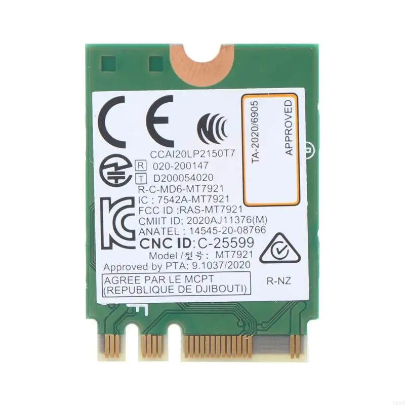 N84B MT7921 Dual Band WiFi 6 scheda 802.11ac Ax Wireless NGFF per M.2 2230 Adattatore rete schede WiFi BT5.2 per 10