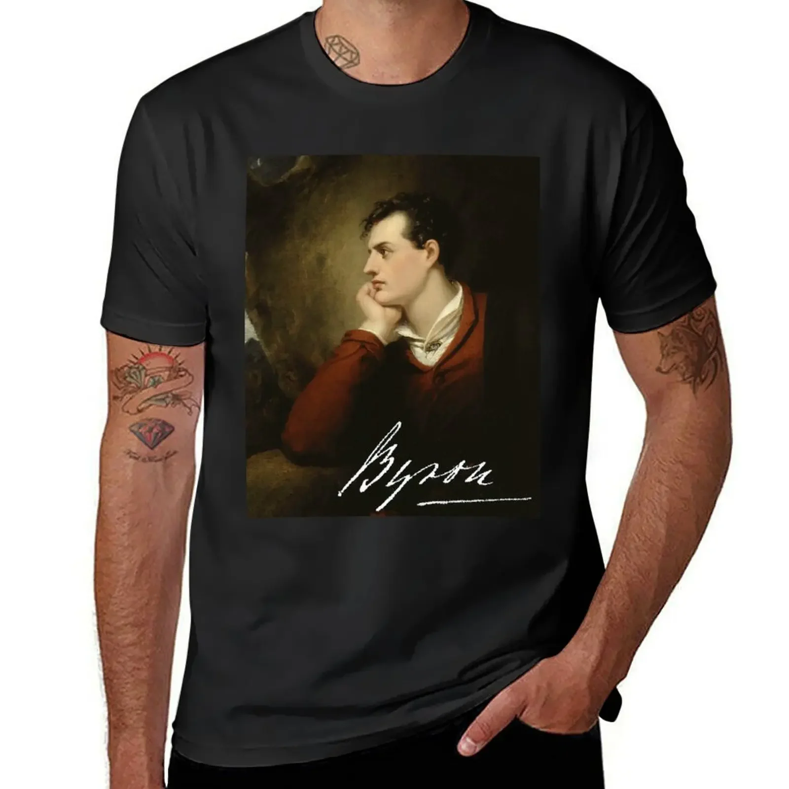 Lord Byron - Romantic poet T-Shirt man t shirt essential t shirt plus sizes mens big and tall t shirts