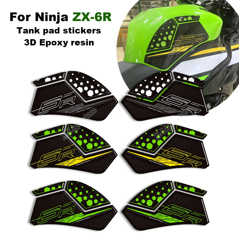 오토바이 스티커 연료 탱크 패드 그립 페어링 윈드스크린 윈드쉴드 장식 키트 가와사키 닌자 ZX-6R ZX6R ZX-6R 2024용