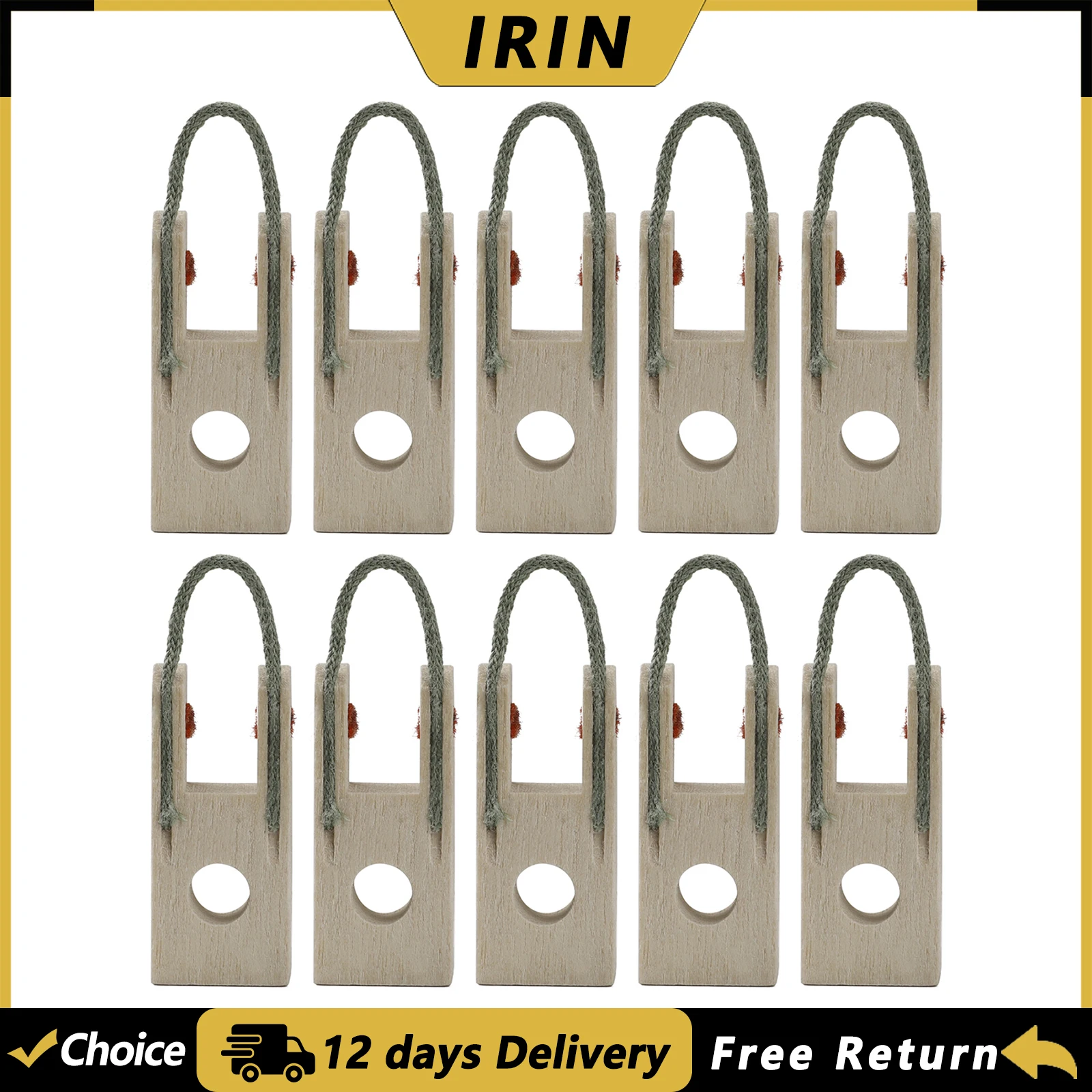 IRIN PO-15 10Pcs Piano Butt Plates Wooden Flanges Repair Tools Upright Piano Replacement Parts Keyboard Instrument Accessories
