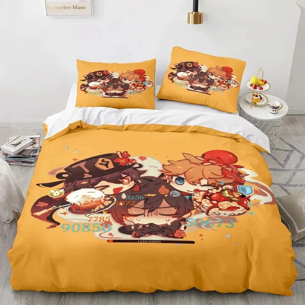 

Exquisite Games Anime Printed Bedding Set Duvet Cover Pillowcase Boy Girls comforter sets Gifts Home Textiles Bedroom Decoration