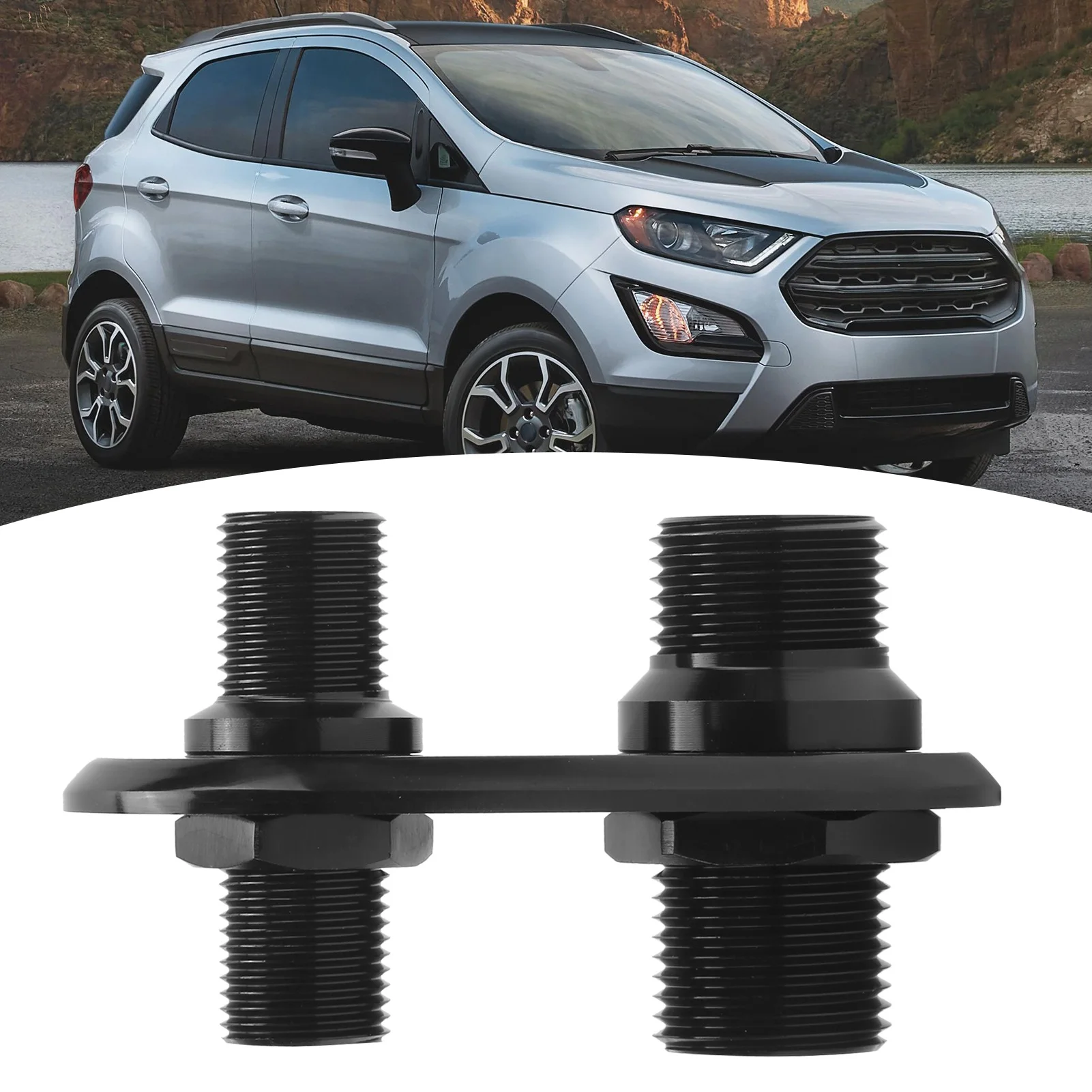 Car 2‑Port Air Conditioner Bulkhead Connector  Modification Replacement for  Heater Bulkhead Firewall Bulkhead