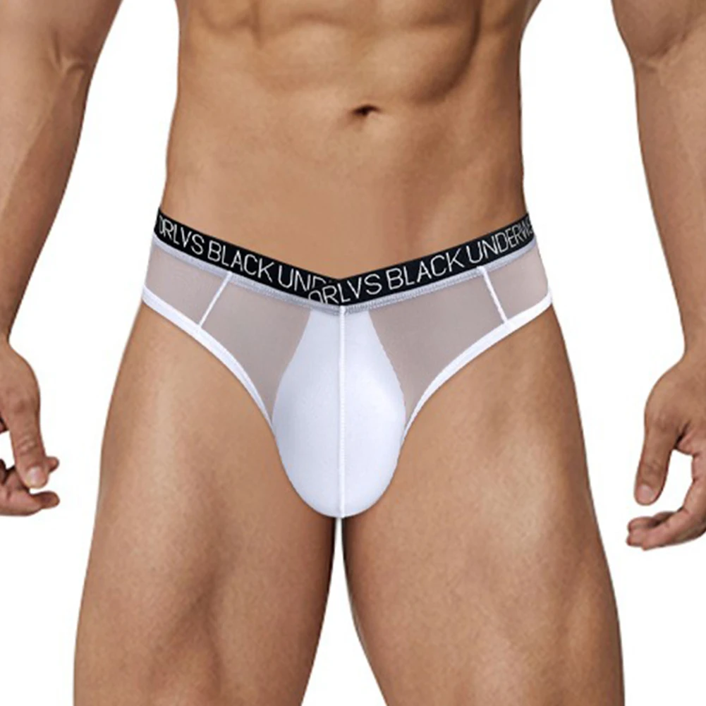 

Men Sexy Briefs Pouch Panties Sheer Sports Underwear Low Waist Sexy Lingerie Breathable Cock Pouch Gays Men Briefs