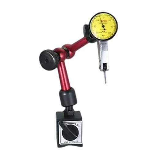 Juego de indicadores de cuadrante de palanca Mitutoyo Royi Store, cuadrante de 32 mm, calibración pequeña, alta precisión 0.001, soporte magnético universal de mesa