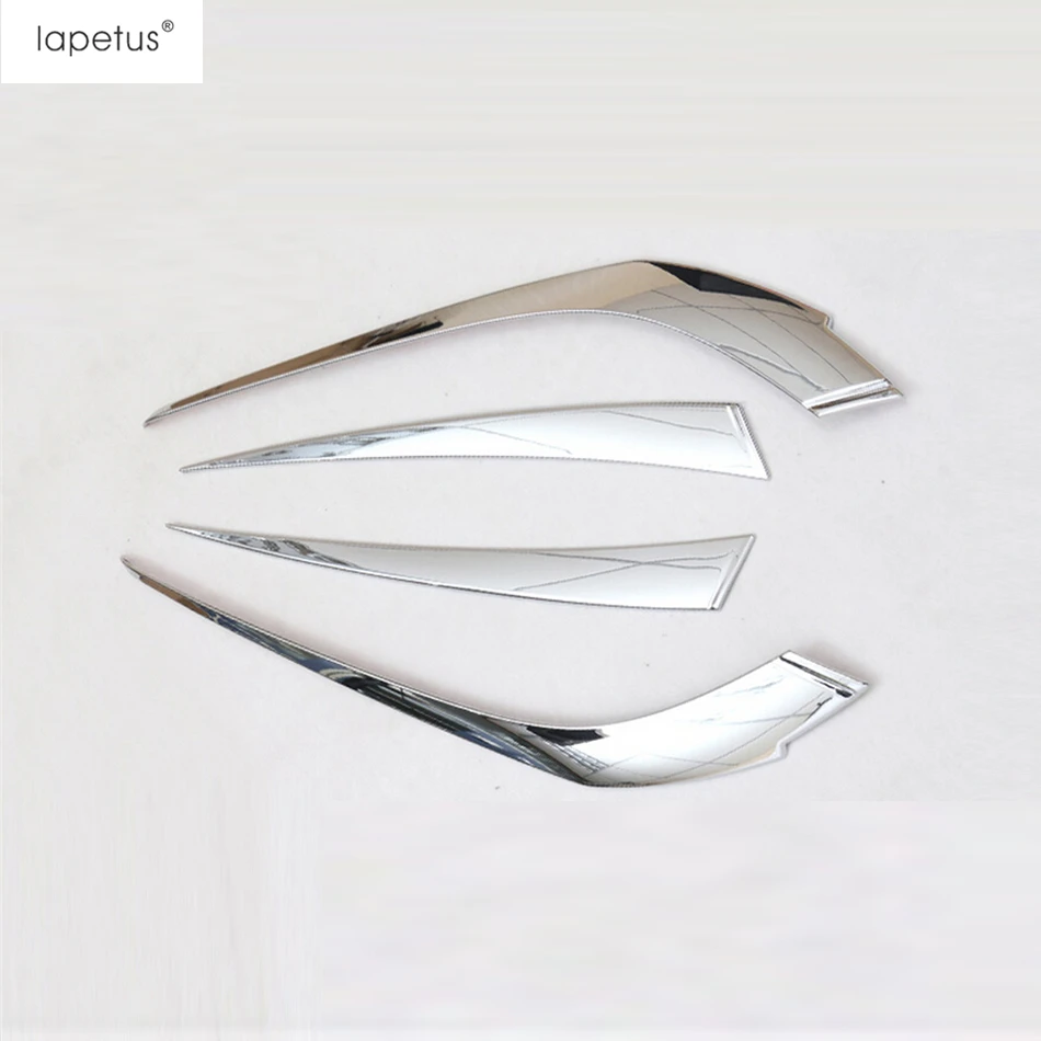For Lexus RX RX450H 2016 -2020 Accessories Chrome Rear Trunk Tail Light Lamp Eyebrow Eyelid Decoration Molding Strip Cover Trim