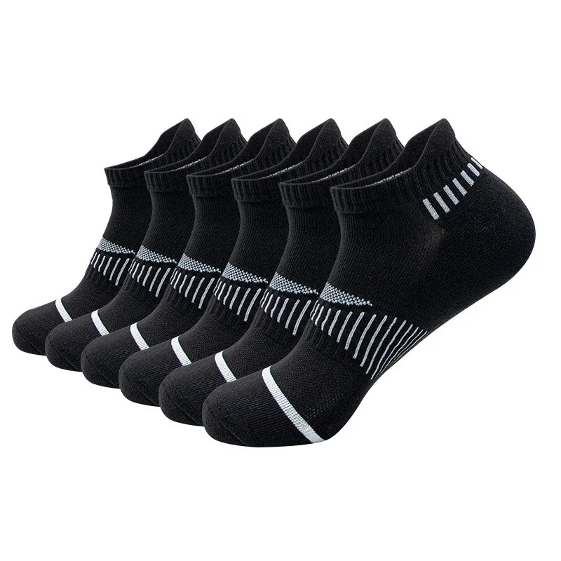 Classic Crew White Men's Socks Unisex Sports Anti-slip Breathable for Running Basketball Outdoor Activities 6/12 Pairs per Order