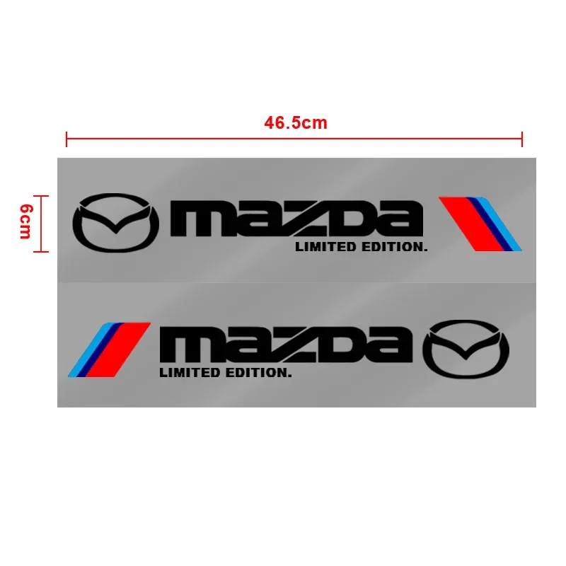 

2Pcs Auto Side Body Racing Stripes Stickers Car Decor Decals For Mazda Axela CX-3 CX-4 CX-5 CX-30 CX-6 CX-8 CX-9
