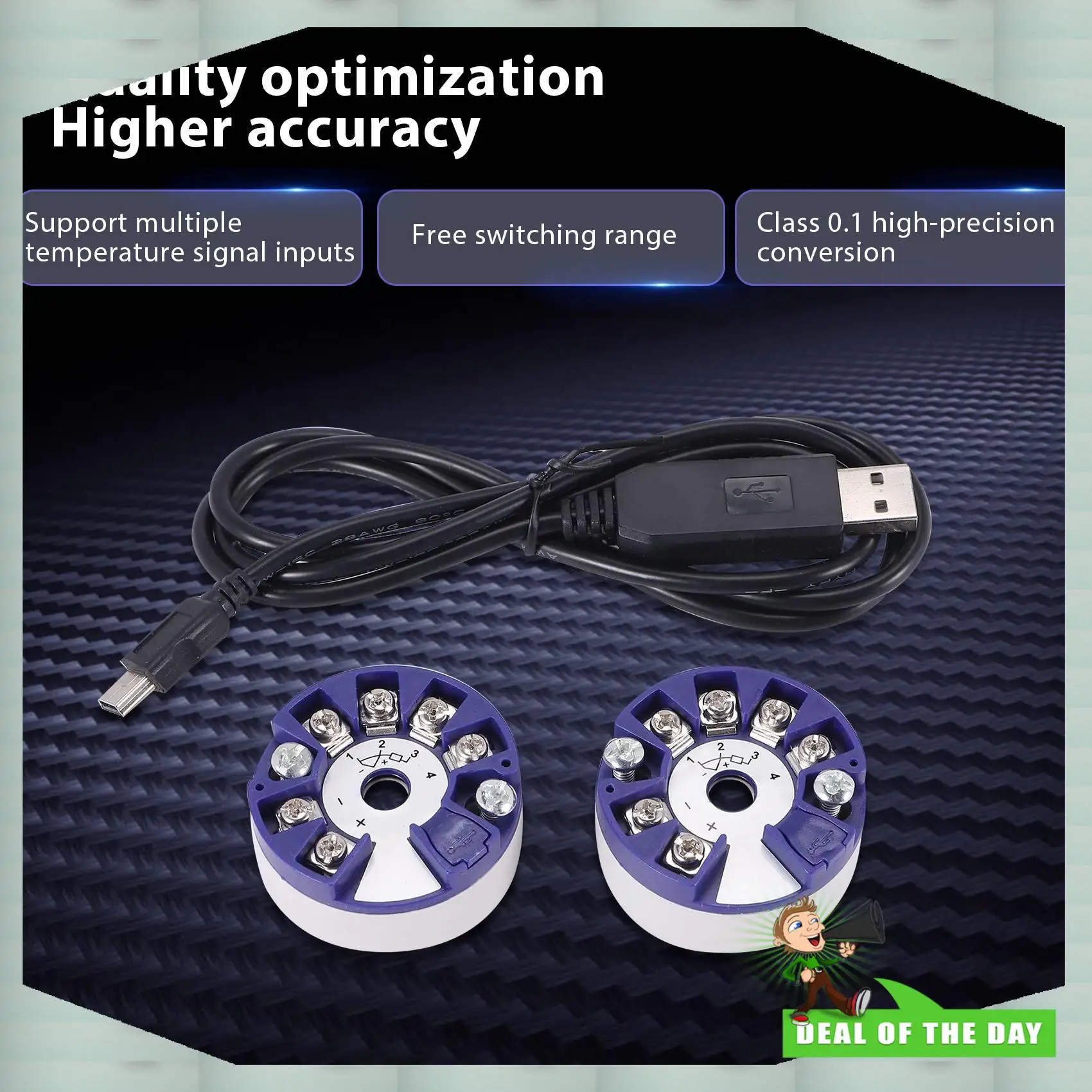 

24-часовая доставка, программируемая термопара RTD, преобразователь PT100 в 4-20 мА, вход TC RTD, выход 4–20 мА, монтируемая на голову температура Tra