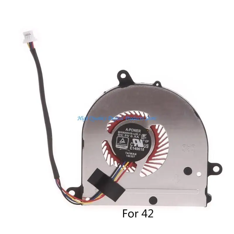 U2JE Laptop CPU Radiator DC5V 0.5A 4 pinos resfriamento para MSI MS-14B1 MS-14B2