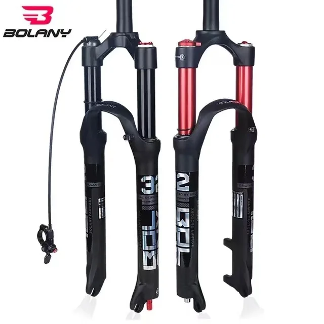 

BOLANY MTB Suspension Rebound Adjustment Double Air Fork 26/27.5er/29er Inch Magnesium Alloy Quick Release Bicycle Parts