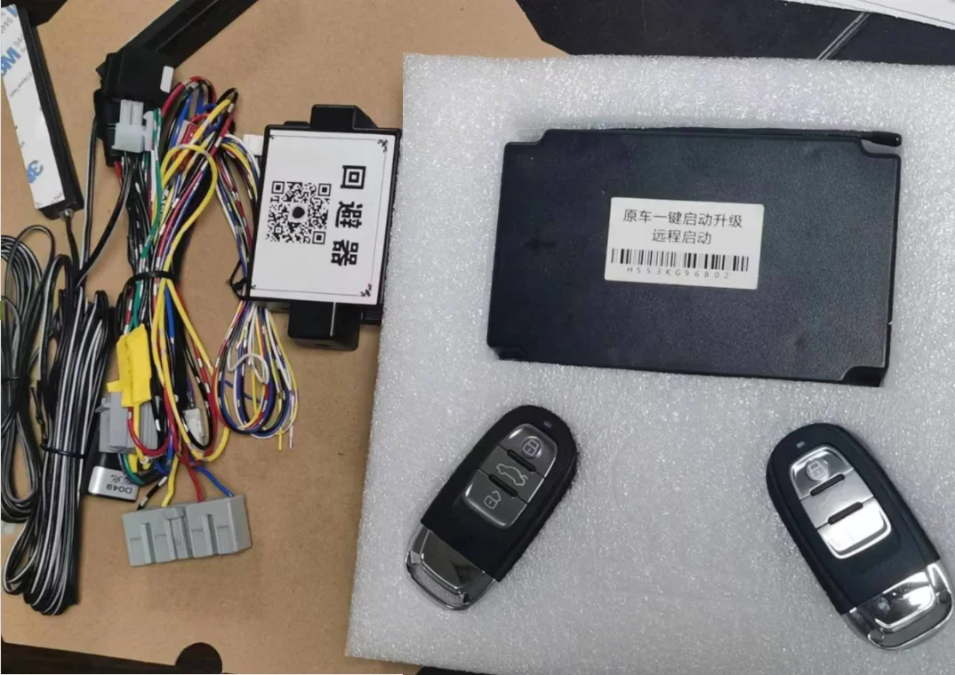 PARA A3/Q2L/Q7/Q3/A6L Adicionar Sistema de inicialização remota ENTRADA sem chave SENSOR automático Bloqueio SISTEMA de desbloqueio COM CANBUS