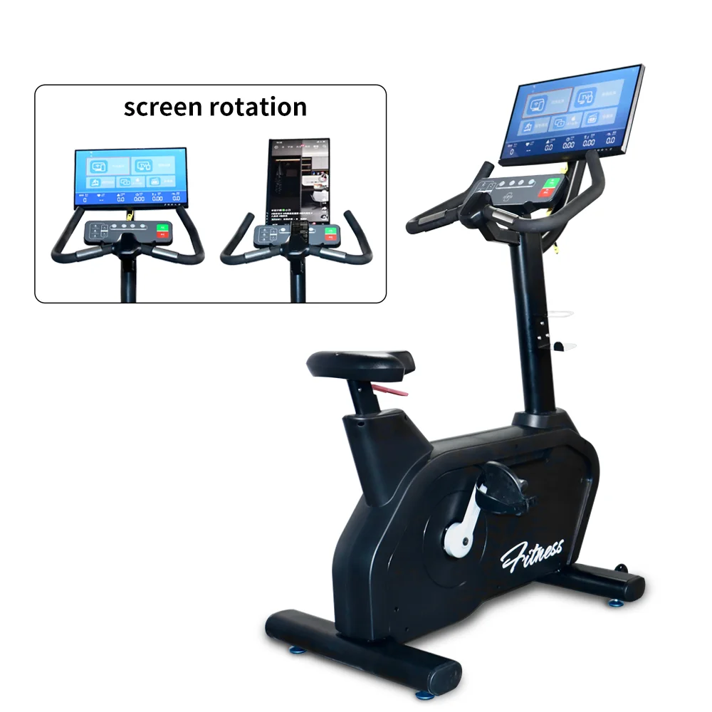 

Commercial Upright Bike Mirror Screen Professional Spinning Gym Equipment Indoor Workout Cycling Fitness Equipment Exercise Bike