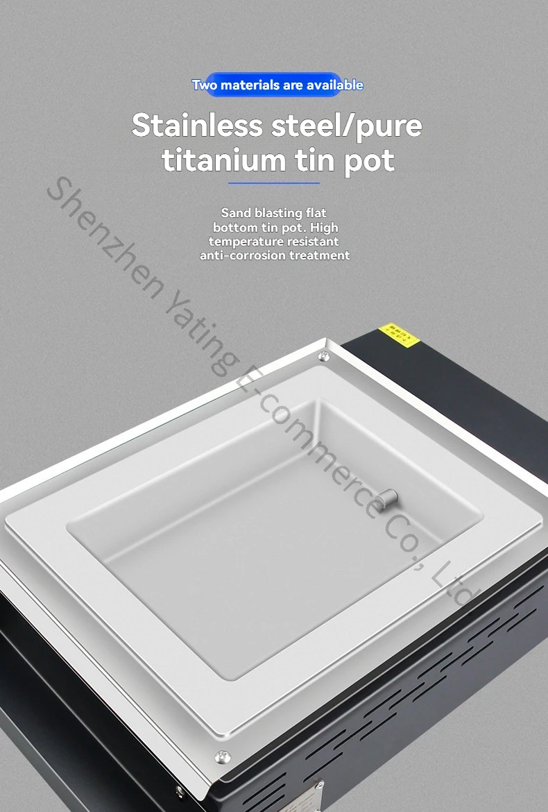 SPA-T2520 250*200mm Tin Furnace Immersion Welding Machine Constant Temperature Adjustable Melting Tin Furnace Soldering Pot