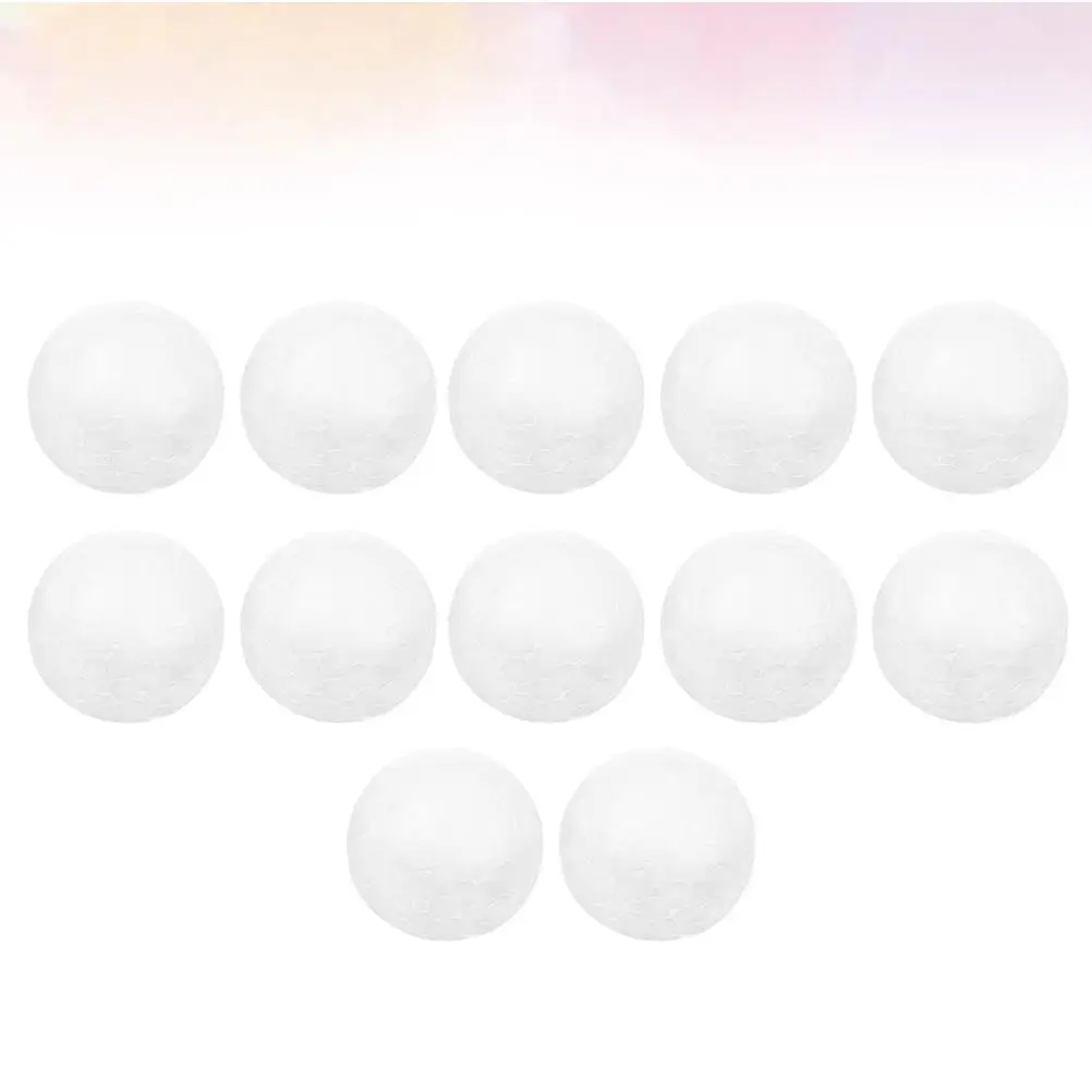 12 Pcs Foam Balls Craft Projects Children Gifts Solid DIY Educational Toy Ball Model Ornament Winter Christmas