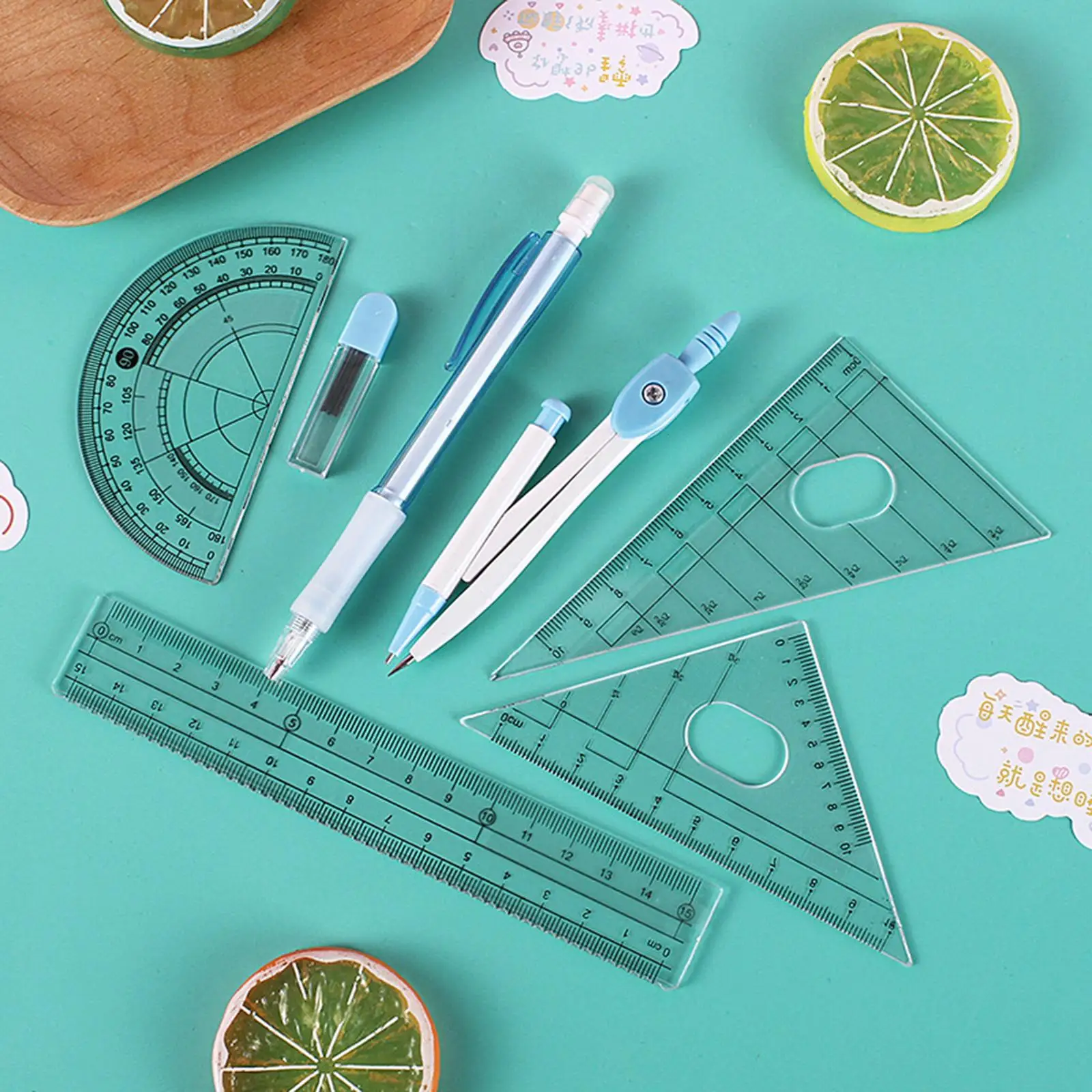 เข็มทิศเข็มทิศ set pulpen ตะกั่วดินสอแพ็ค2-4อันสำหรับการเรียนเครื่องใช้สำนักงาน