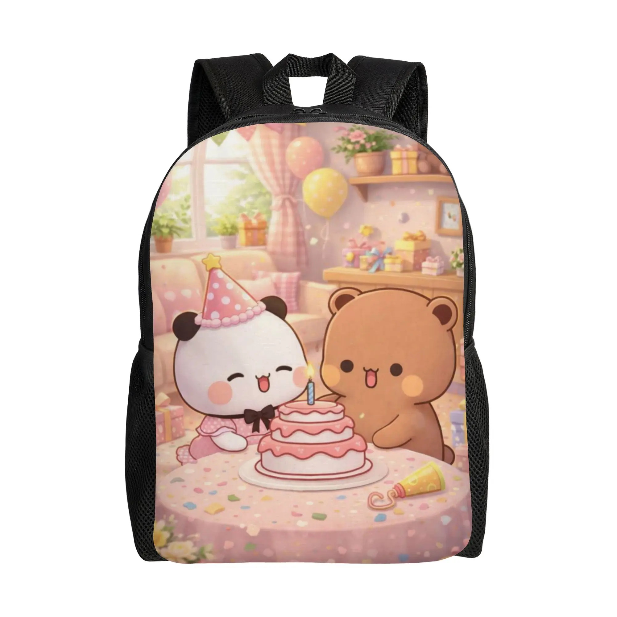 HBD Happy Birthday Bubu Dudu Fashion Backpack Durable High School Work Cartoon Daypack for Men Women College Shoulder Bag