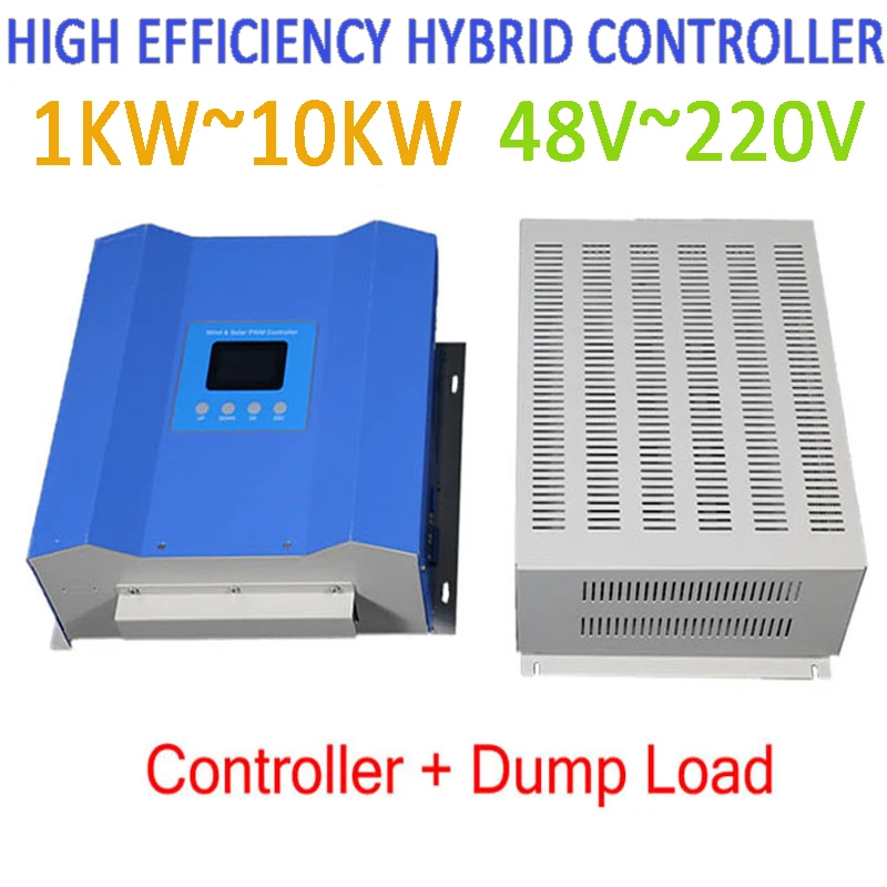 10KW 5KW 48V 220V Hybrid-Controller für Windturbinengenerator Solar PWM-Modus Hocheffizienter Regler für Alternator Dynamo
