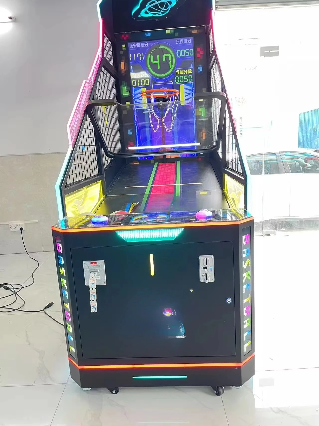 Basketball Arcade Machine Commercial Coin Operated Electronic Shooting Sports Game for Amusement Park
