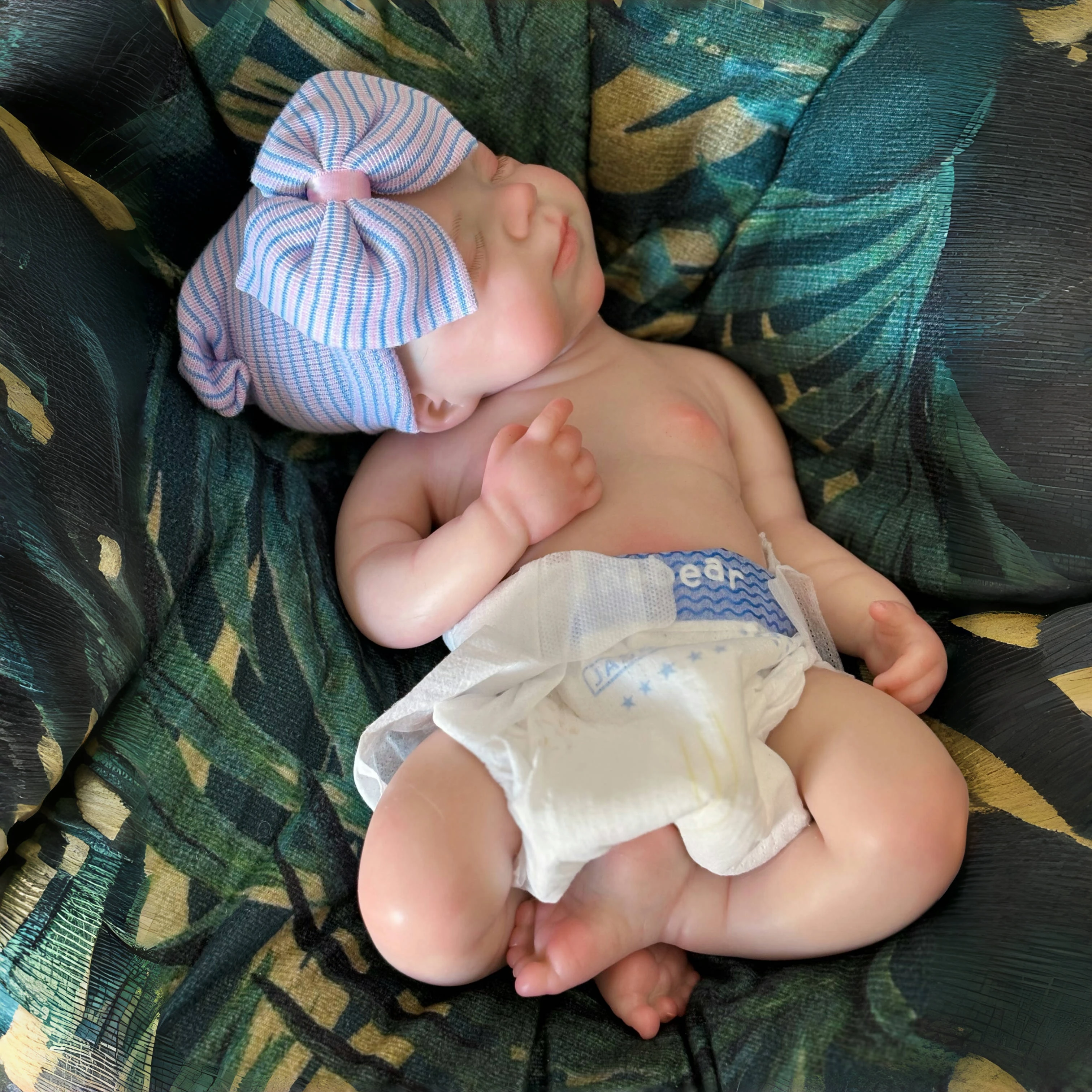 18-inch mooie herboren babypoppen Pascale meisje met open mond en levensechte handgeschilderde zichtbare aderen verzamelspeelgoed voor meisjes