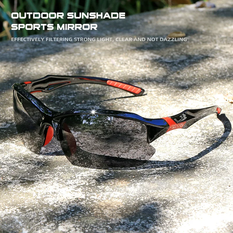 New Outdoor Sports Glasses Polygonal Half Frame Riding Sunglasses Neutral Polarized Casual Sunglasses for Men