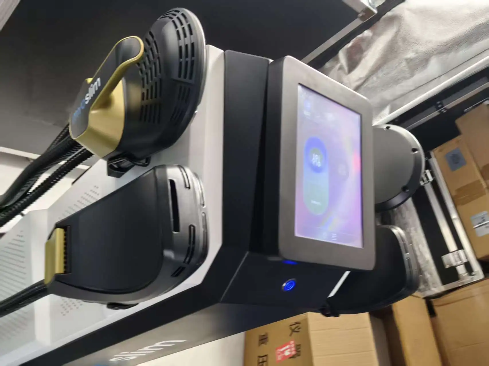 

Myosilm 15 Tesla 6500W NEO Body Slimming Nova Fat Burning Muscle EMS Body Sculpting Electromagnetic Stimulate Hiemt Pro Machine