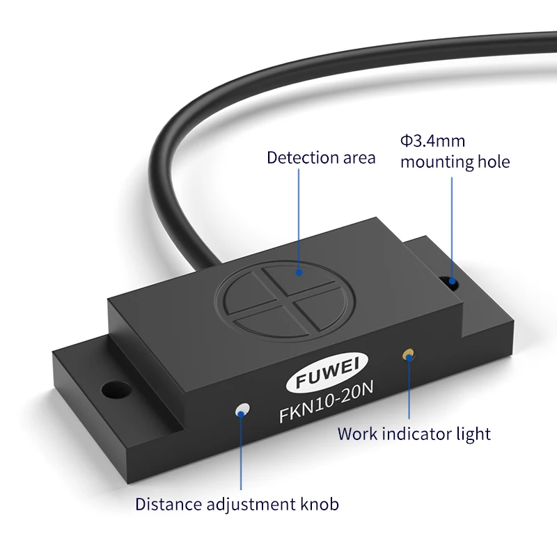 FUWEI-FKN10-10P para detección de metales, interruptores de proximidad, sensor de proximidad capacitivo