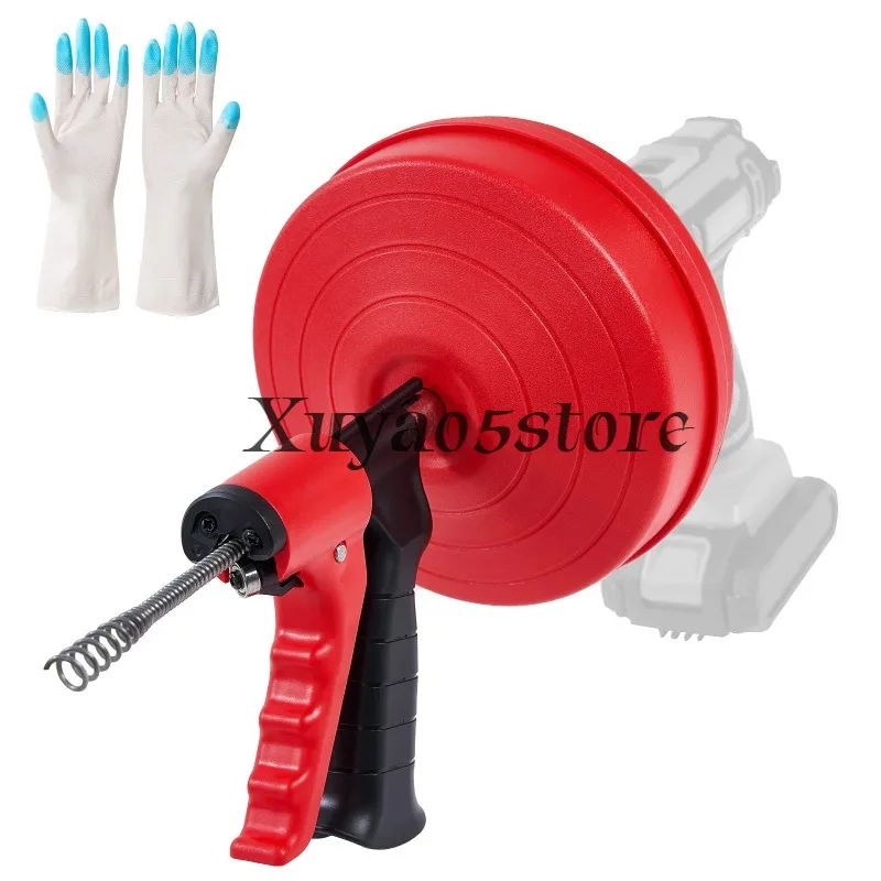 Dual mode drain snake tool auger sink and drain, kitchen, bathroom shower sink pipe snake