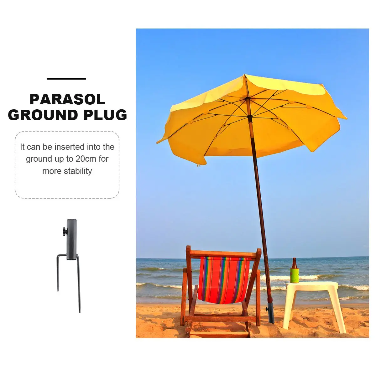

Beach Umbrella Pole 28 32 35mm High Quality Outdoor Sand Anchor Stand Parasol Base Heavy Duty Patio Holder Drill Beach Furniture