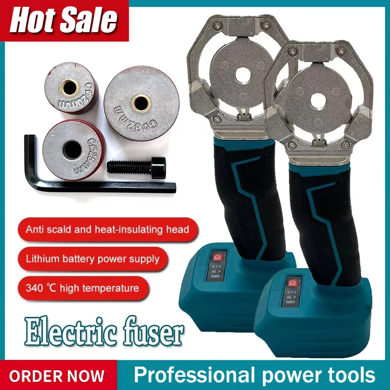 Electric Pipe Welding Machine Cordless Fuser PPR PE Soldering Iron Plastic Tube PP Heating Hot Melt For Makita 18V Battery