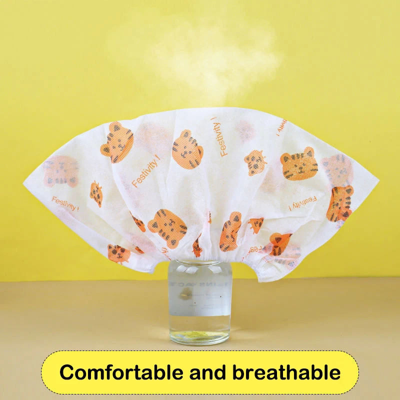 50Pcs Disposable Thickened Cartoon Shoe Covers,Home Indoor Non-slip Anti-dirty Foot Cover, Breathable Foot Covers For Shoes