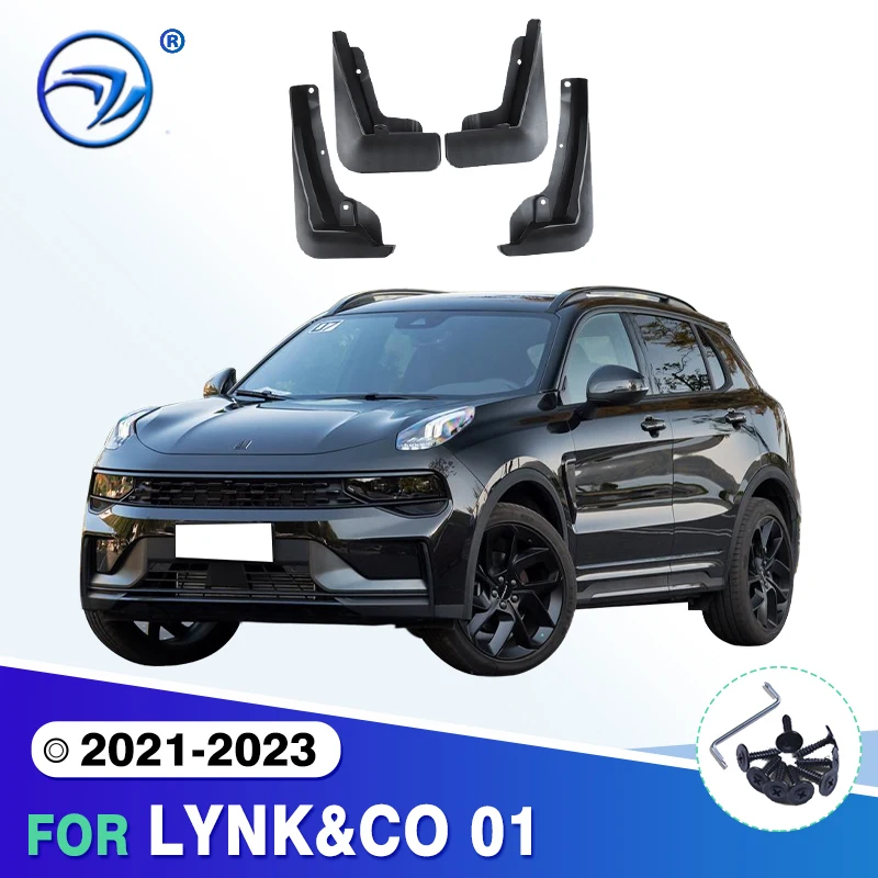 ABS Car Mud Flaps Splash Guard Mudguards Car Styling For LYNK&CO 01 2021 2022 2023 MudFlaps Front Rear Fender Auto Accessories