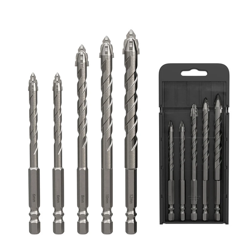 6-pcs-glass-ceramic-concrete-tile-drill-bits-hole-opener-4-blades-carbide-tip-twist-cross-hex-drill-bit-4-5-6-8-10-12mm