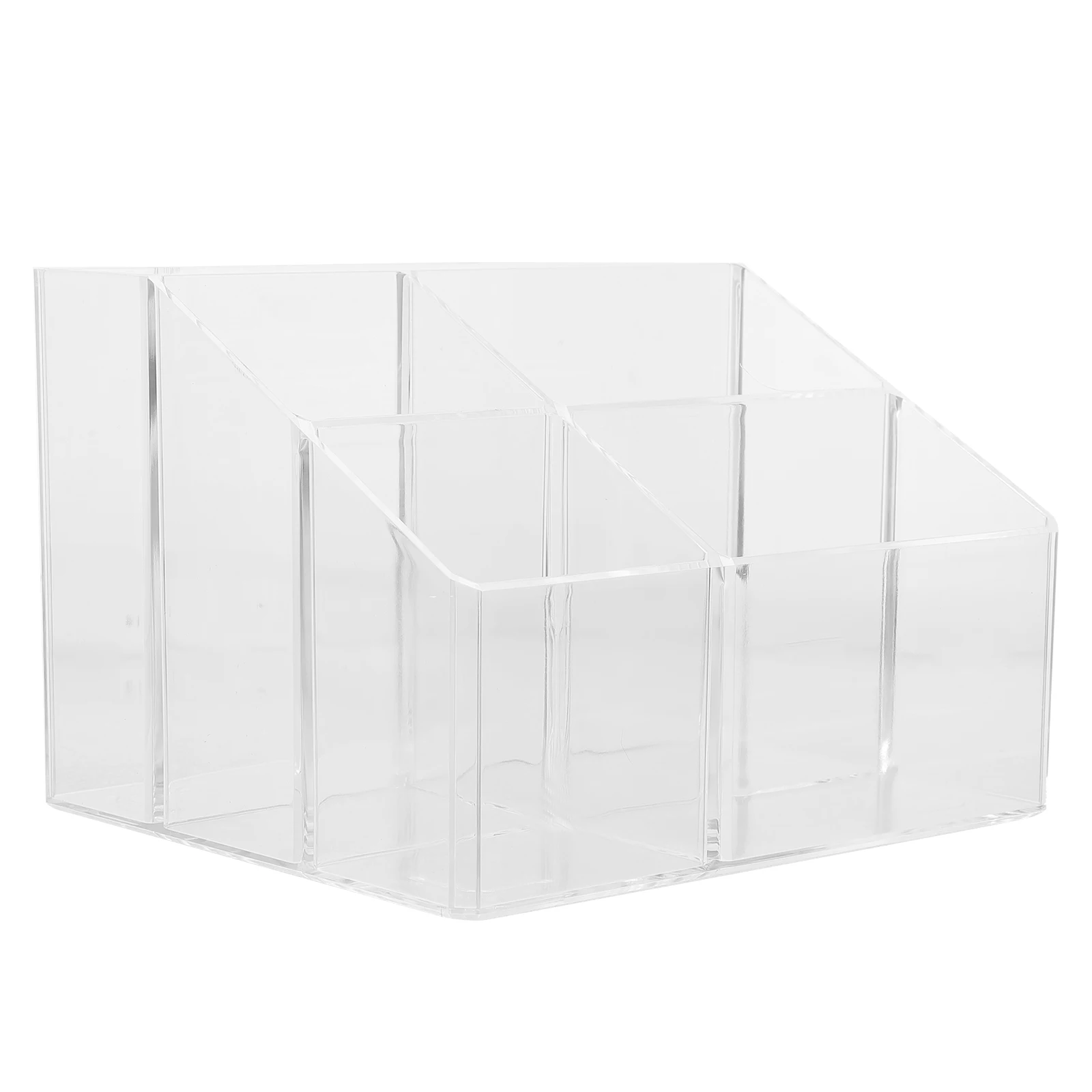 Transparent Acrylic Storage Organizer Rack for Tea Coffee Bags Kitchen Countertop Home Office Compartment Holder Tea Bag