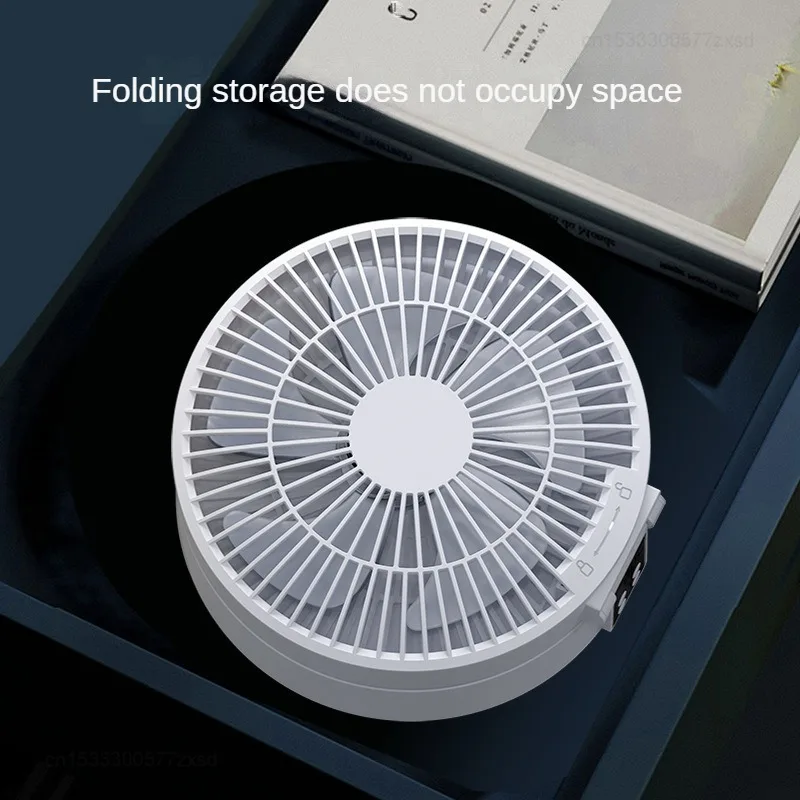 Xiaomi Fan With Remote Control Portable Wall-hanging Rechargeable Usb Electric Folding Fan Nightlight Air Cooler Household Fan