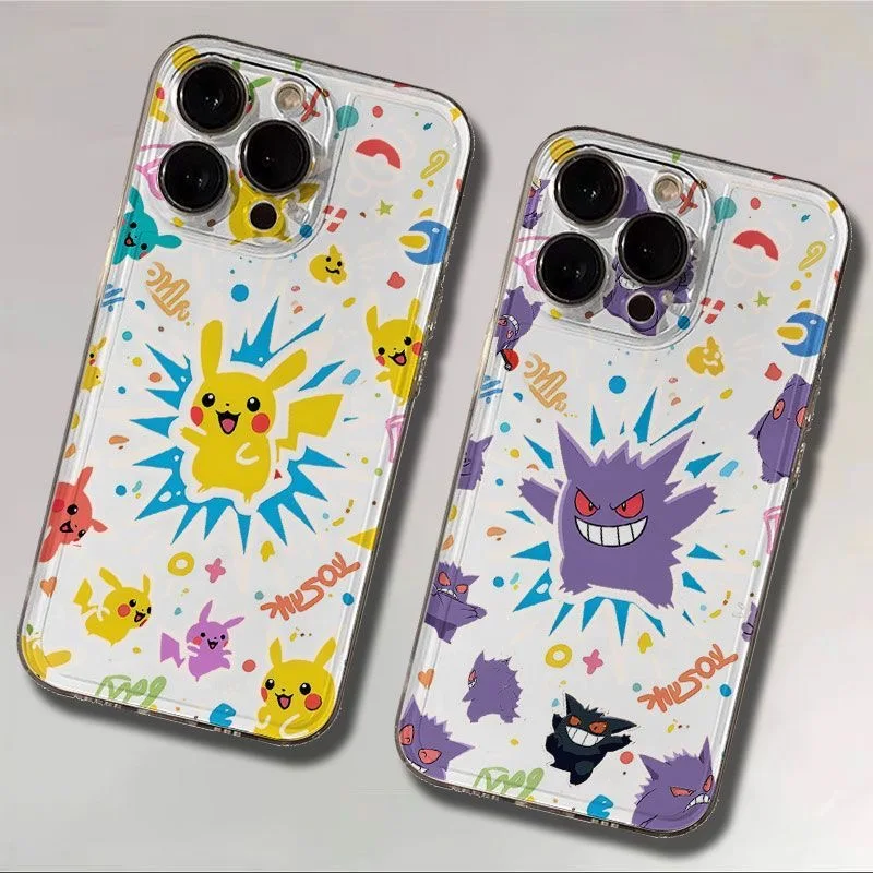 Phone Case For Samsung A57 A07 A36 A26 A56 A16 A06 A55 A35 A25 A15 A05 A54 A34 A24 A14 A13 A53 Cute P-Pokémons Clear Back Cover