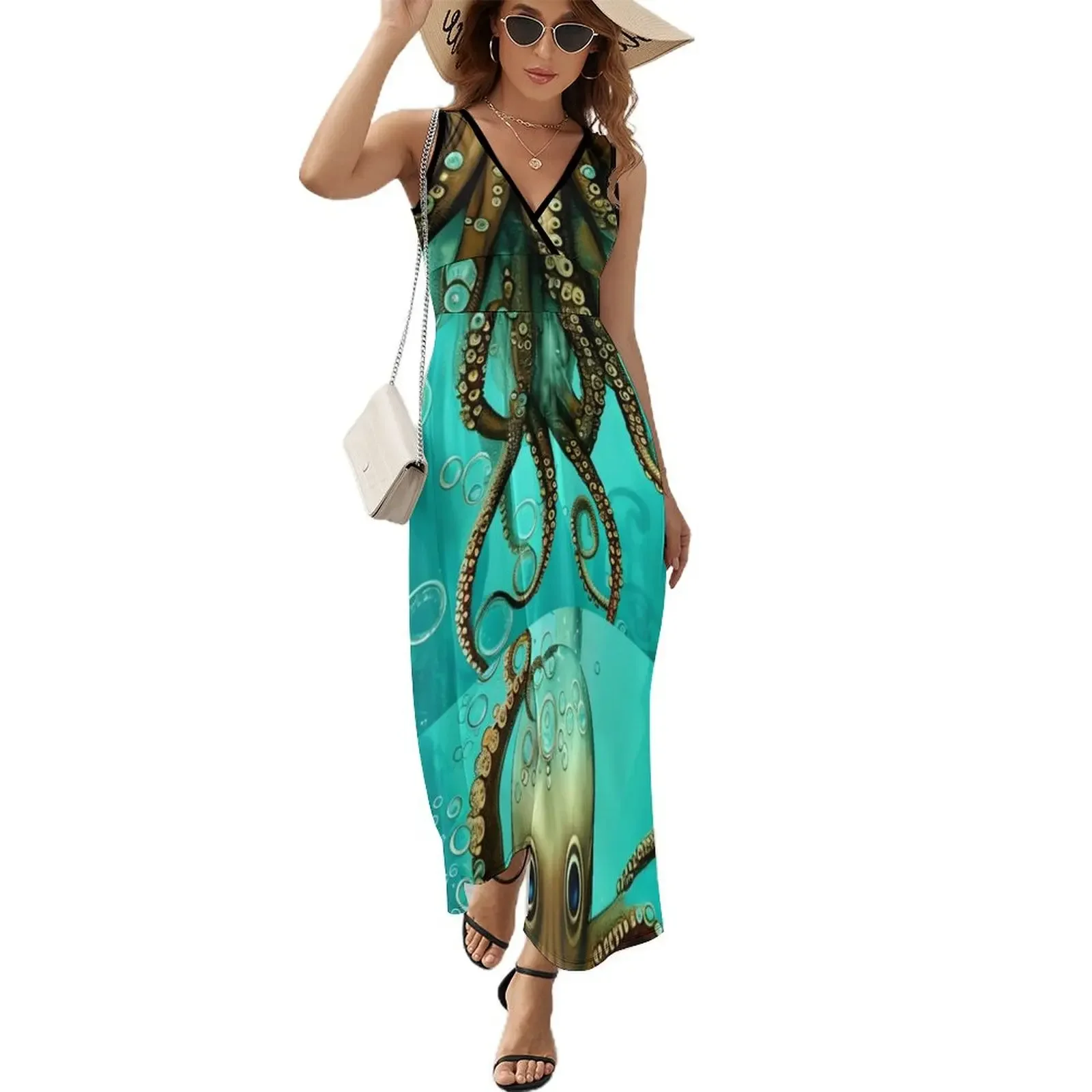 

Octopus Underwater Sleeveless Dress birthday dress festival outfit women elegant and pretty women's dresses elegant dress