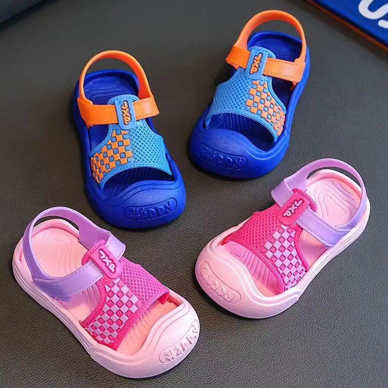 Trendy Cute Comfortable Sandals For Boys, Breathable Lightweight Wear-resistant Sandals For Indoor Outdoor Beach, All Seasons