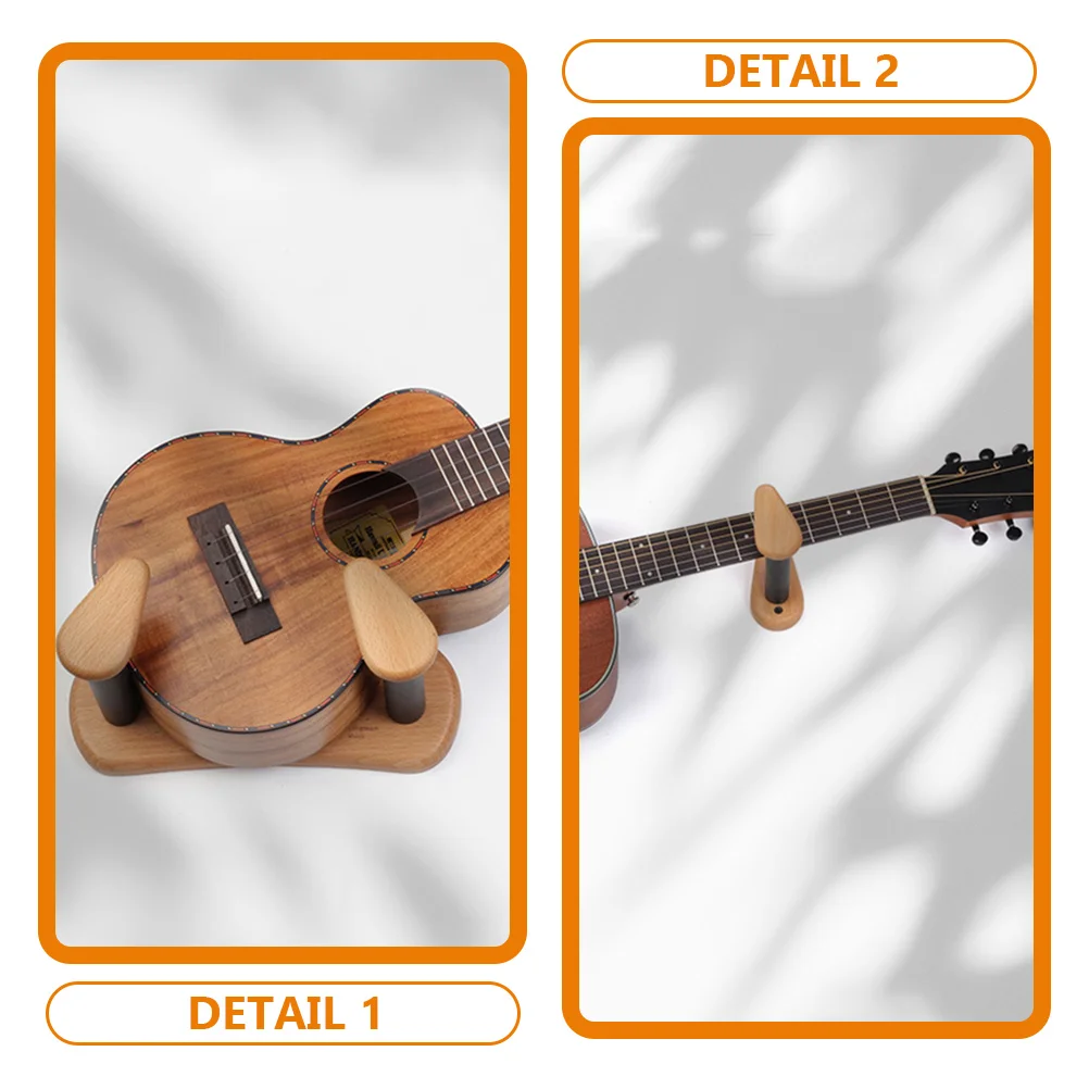 Solid Wood Split Electric Guitar Hanger Guitars Wall Rack Beech Hangers Hanging Stand Mount Holder Hooks